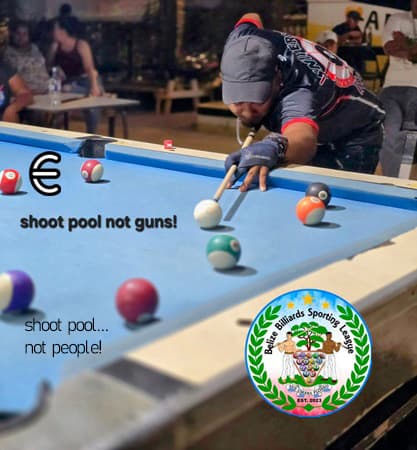 Shoot Pool campaign — let’s shoot billiards, not guns